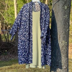 A Floral Tank/Kimono Dress